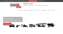 Desktop Screenshot of elektro-lech.com