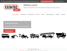 Tablet Screenshot of elektro-lech.com